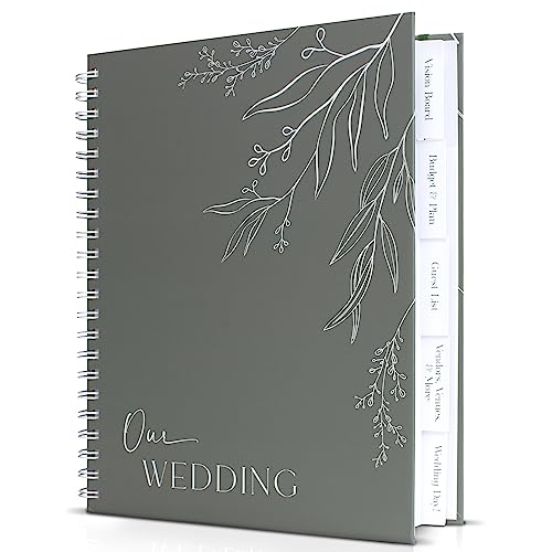 Beautiful Minimalistic Wedding Planner Book and Organizer - Enhance Excitement