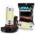 JDM ASTAR 1200 Lumens Extremely Bright 144-EX Chipsets PSX24W 2504 LED Fog Light Bulbs with Projector for DRL or Fog Lights, Xenon White