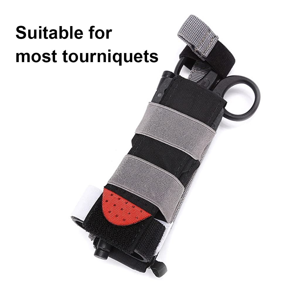 Molle Tourniquet Halter, Taktischer Tourniquet Tasche, Tragbarer Tourniquet Pouch für Outdoor-Sport, Camping, Wandern, Klettern, Erste Hilfe, Notfall, Überlebensausrüstung