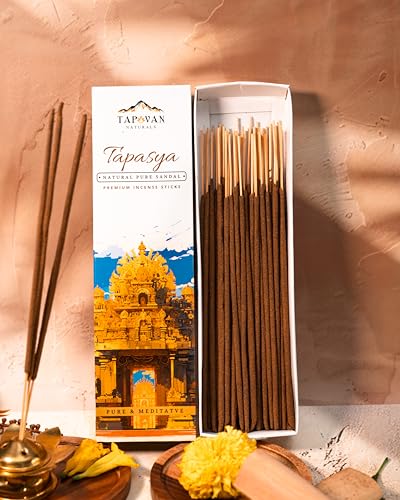 Image of Premium Sandal & Nagchampa Incense Sticks | Handcrafted Organic Dhoop for Meditation, Purification & Aromatherapy | Long-Lasting Fragrance | 80 Sticks - Pack of 2