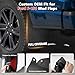 2025 Upgraded Mud Flaps for 2021-2026 Ford F150 Accessories Mudguards All Weather F150 Mudflaps No-Drill Front and Rear-Black,4 Pc. (Not fit Raptor Models)