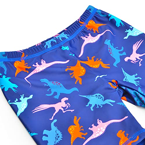 Image of Boys Two Piece Rash Guard Swimsuits Kids Short Sleeve Swimwear Sets Bathing Suit with Sun Hat for 2-6 Years