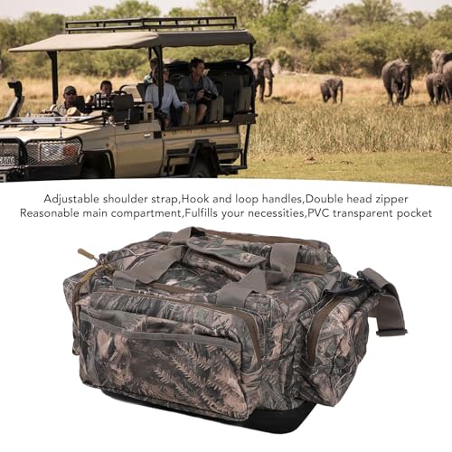 Outdoor Storage Bag, Adjustable Shoulder Straps Utility Tote Bag Organizer with Multi Pockets for Adventure Activities Camping Travel 12.8x8.5x8.5in2