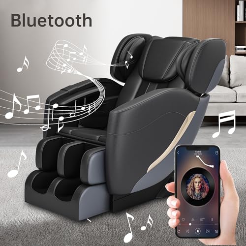 2024-Massage-Chair-Full-Body-Zero-Gravity-Massage-Chair-with-Auto-Modes-8-Fix-Point-Rollers-Bluetooth-Foot-Massage-Heating-Function-Black-and-Gray