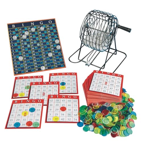 S&S Worldwide W11938 Value Bingo Set. Complete Set Includes 8 Inch High Metal Cage cover
