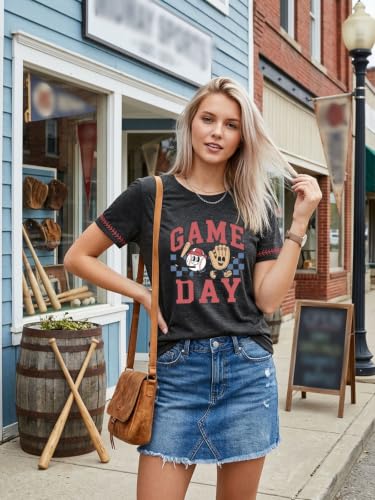 Image of Football Shirts for Women Game Day T Shirts Football Outfits