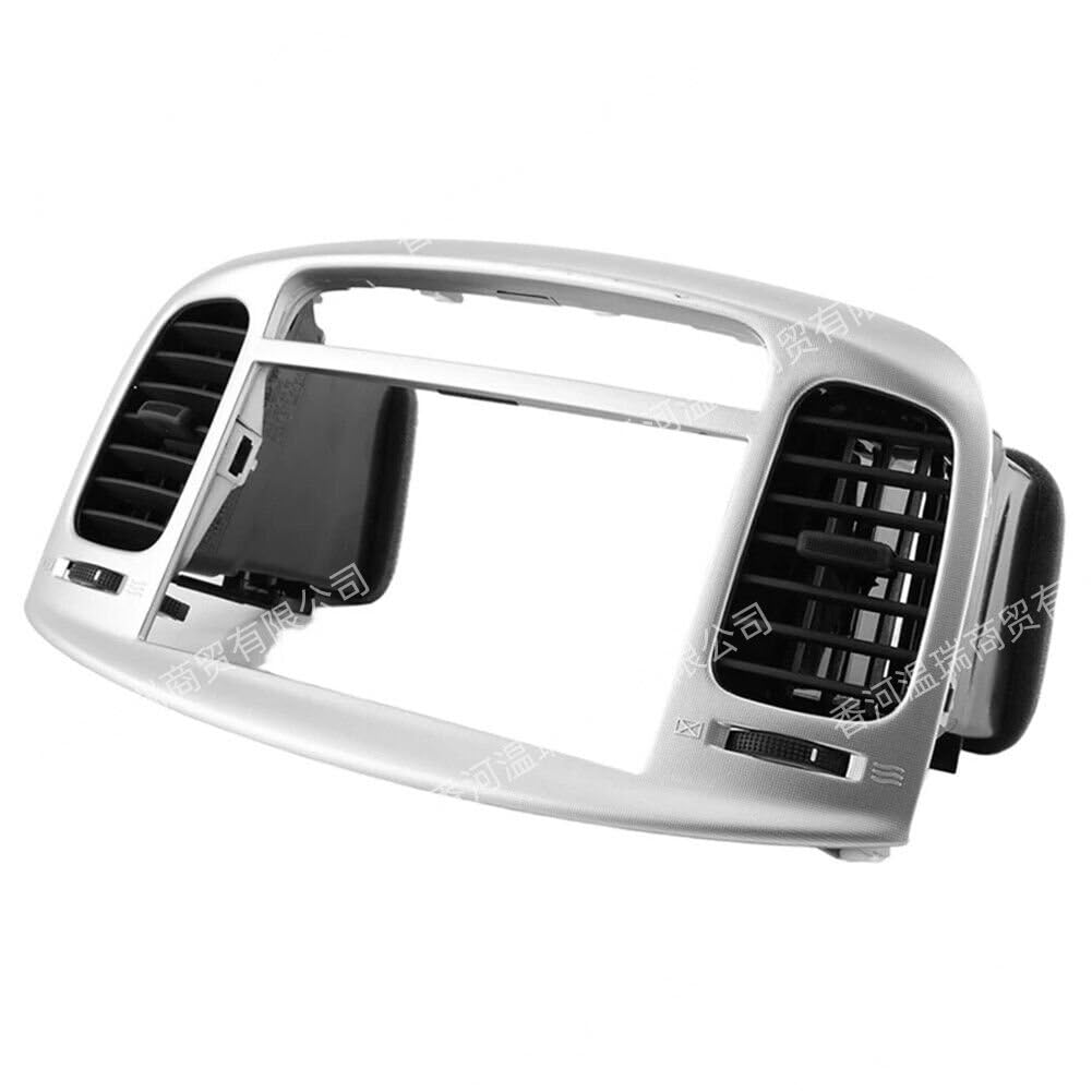2Pcs Front Central Dashboard Air Vent Outlet Grill Panel/Fit for Hyundai Accent Hatchback 2006-2011 974101E000 974201E000 Center Dash AC Outlet Air Vent Panel(Middle)