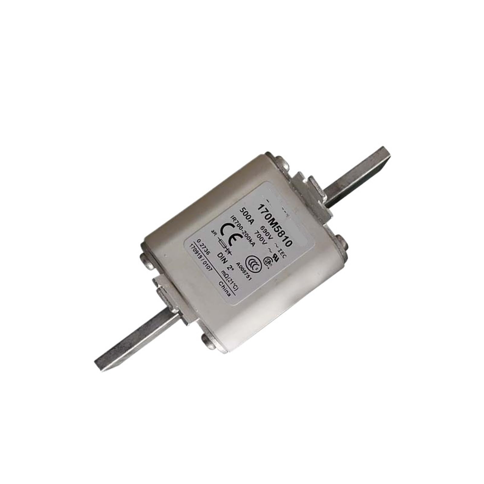 Fusible basse tension rapide 170M5810 avec capacite de coupure nette et instantane - 3