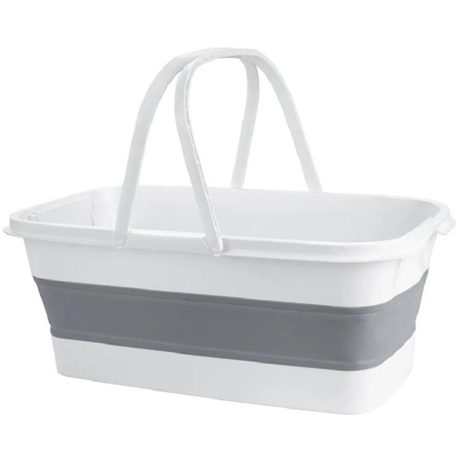 Cubo Plegable Cubo de Lavado de Autos Plegable de Silicona portátil, Cubo de fregona Grande, Cubo Rectangular de plástico Grueso for el hogar
