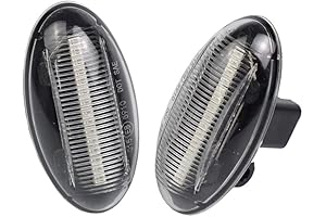 Hacreyatu LED Side Marker Lights For Peugeot 206