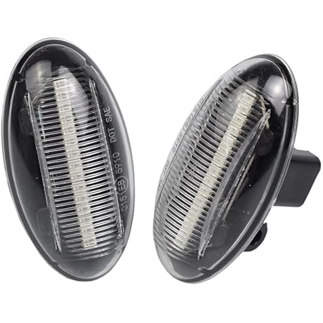 Hacreyatu LED Side Marker Lights For Peugeot 206