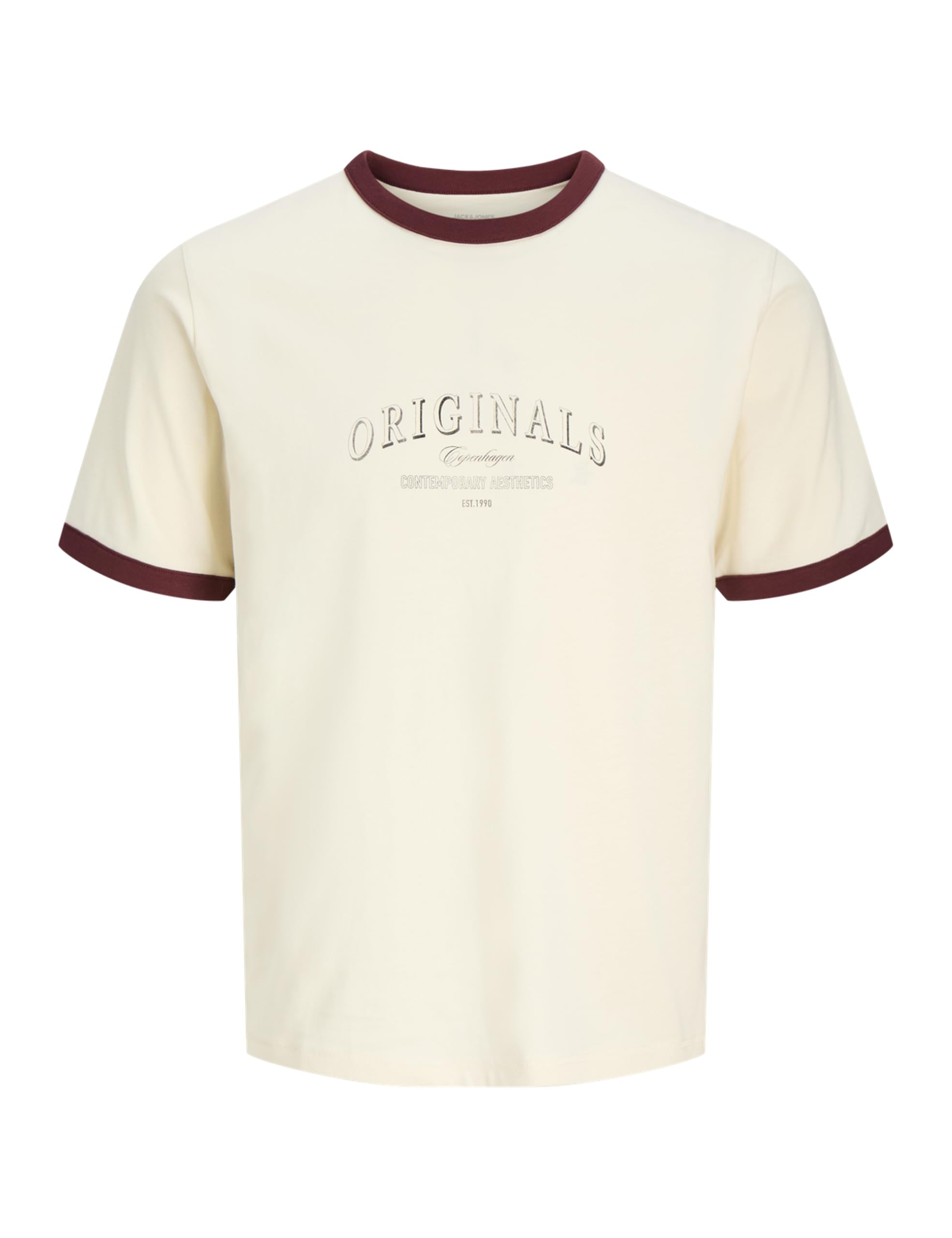 JACK & JONES Herren Jorcatskills Ringer Tee Ss Crew Neck