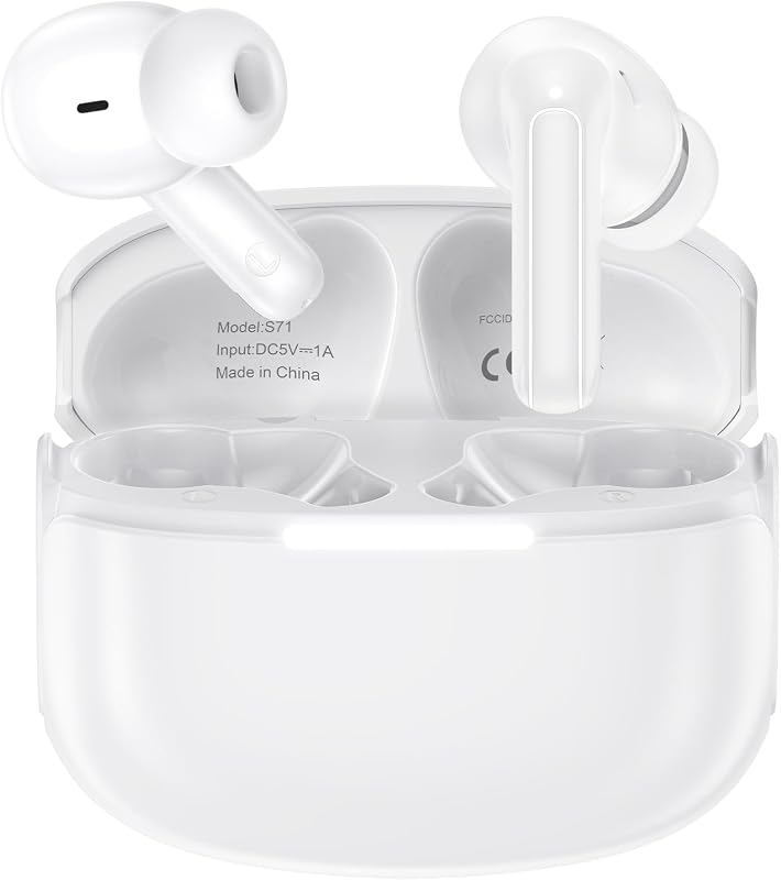 for iPhone 17e Wireless Earpiece Bluetooth Headphones in Ear Buds for iPhone 17 Pro Max/Air/16 Plus/15,Samsung Galaxy A17 A36 S26 Ultra S25 FE S24,Wireless Bluetooth Earbuds Earphones Headset with Mic