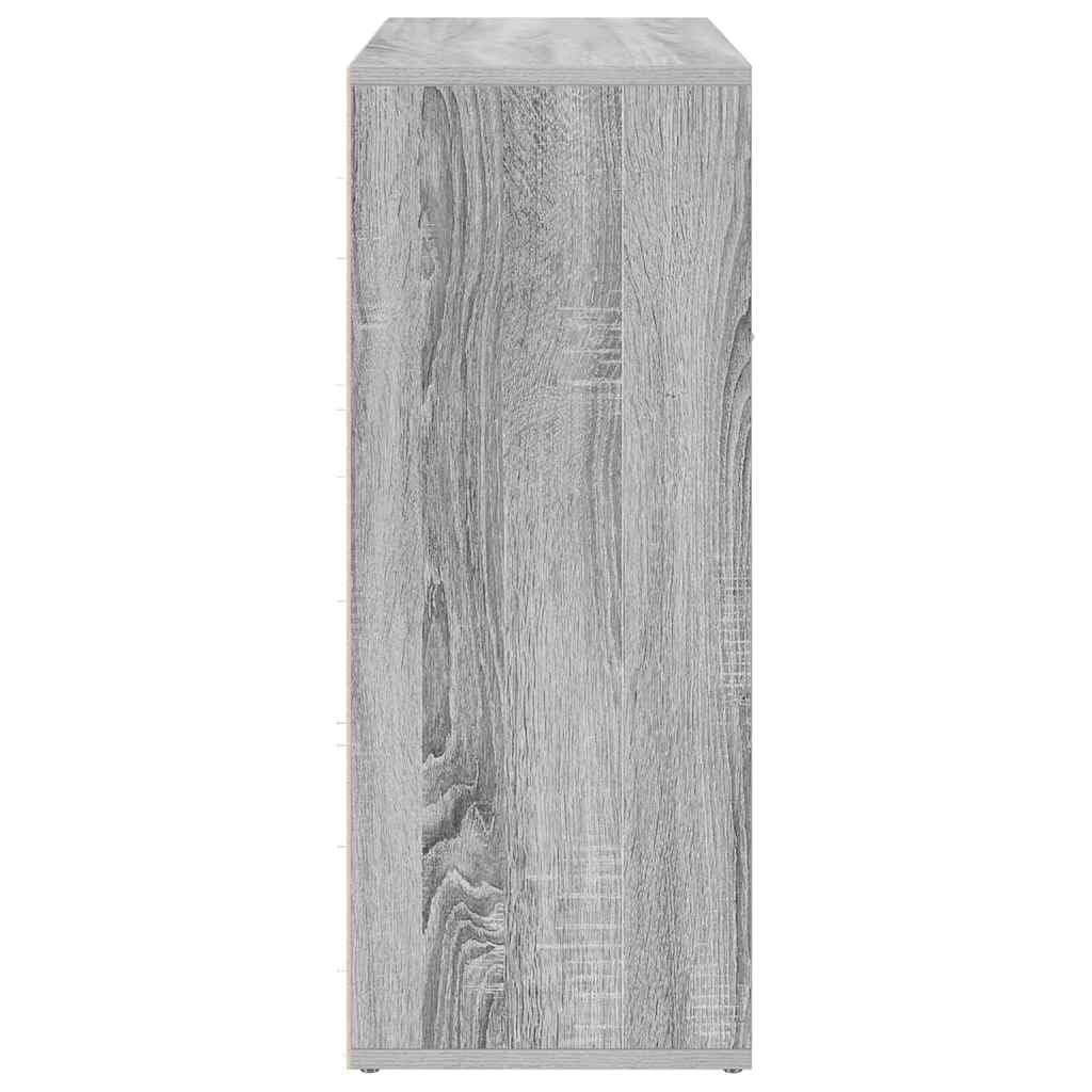 vidaXL Buffet Armoire de Rangement Organisateur de Maison Meuble de Salle de Séjour Intérieur Sonoma Gris 60x30x75 cm Bois d'Ingénierie