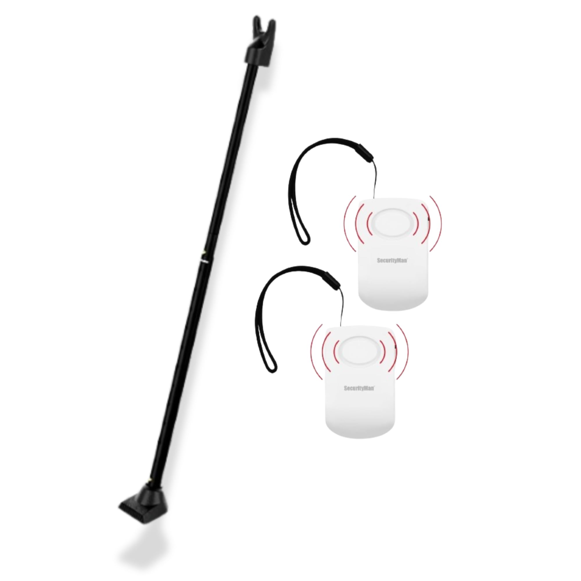 Amazon.com: SECURITYMAN 2-in-1 Door Security Bar (1 Pack - Black