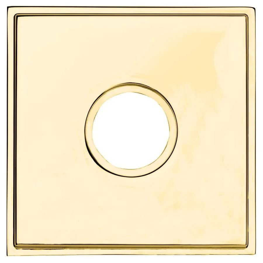 Rosace carrée Baldwin R050055PV Hollywood Hills pour porte de salle de bain