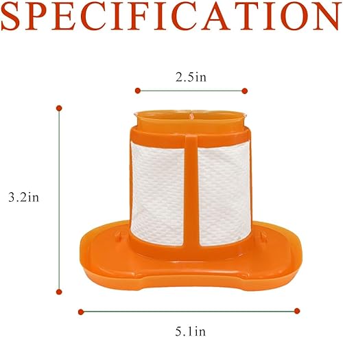 Miniatura 7 de Diteje Paquete de 4 accesorios de filtro de vacío de repuesto compatibles con Black and Decker HHVK HHVK320J10 HHVK320JZ01 HHVK415B01 HHVK515JP07