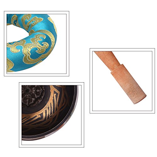 CAHAYA Campana Tibetana 9,5cm di 7 Metalli per