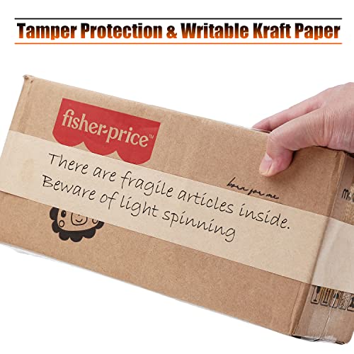 Llpt Kraft Paper Gummed Tape 2.75” X 66 Yards 1 Pack Reinforced Fiberglass Water Activated Kraft Tape Brown Packing Tape Heavy Duty For Mailing Shipping Sealing Boxes (Pgb7060R01) #TOP5