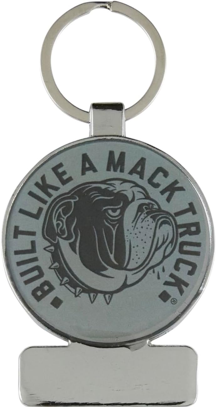 Mack Trucks Built Like a Truck Circle Tag Metal Keychain