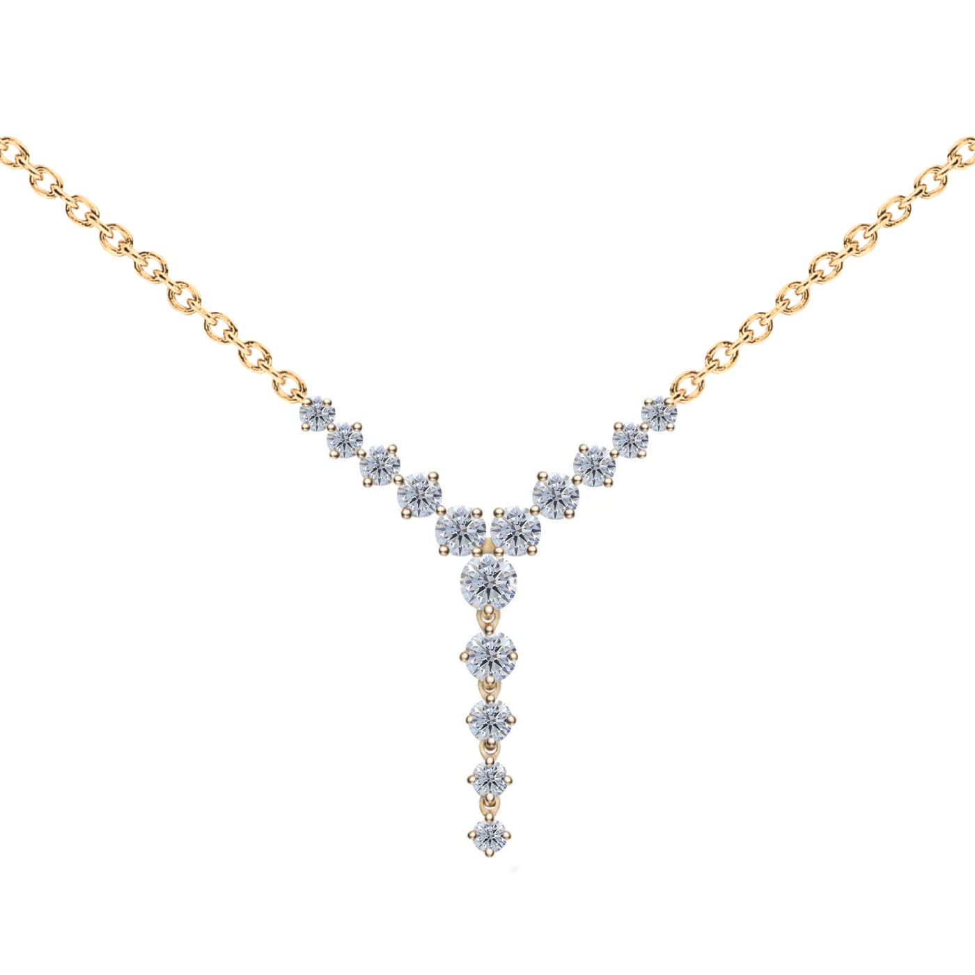 MINUTIAE Crystal Cubic Zirconia Diamonds Pendant Charm Necklace for Women & Girls - Gold | Stylish Design with Extendable Chain | Skin Friendly and Ideal Gift For Multiple Occasion (B0BCFRQ4BH) Amazon Price History, Amazon Price Tracker