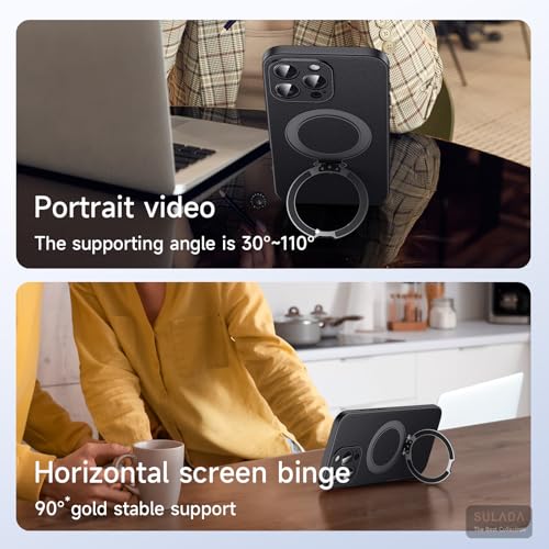 Étui cuir iPhone 16 Pro Max doté d'une béquille et protection complète 360