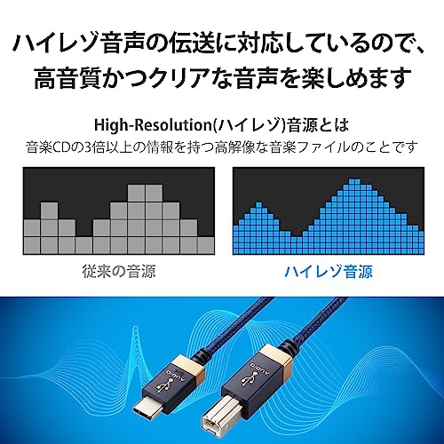 エレコム USBケーブル オーディオ用 DH-CB10