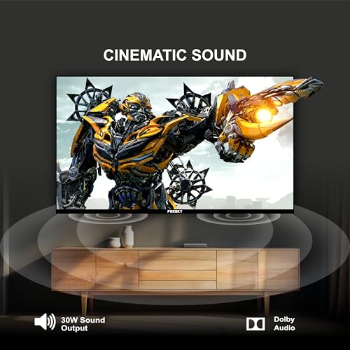 Foxsky 109 cm (43 inch) Frameless Series 4K UHD QLED Smart TV (WebOS) 43FS 4K (Black) - Image 7
