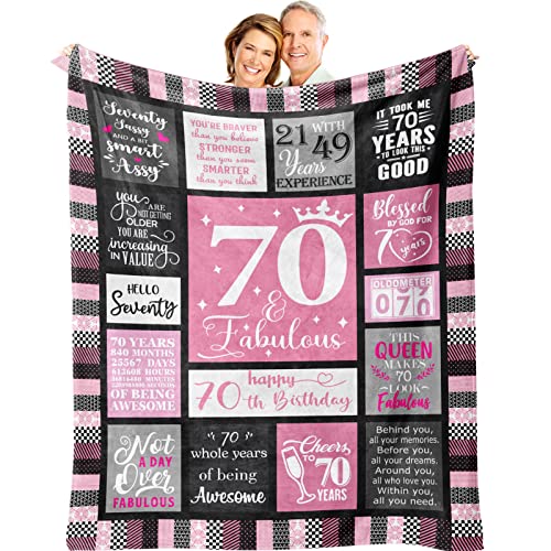 80th Birthday Gifts for Women, Birthday Gift for 80 Year Old Woman, Best Gifts for 80th Birthday Decorations for Women, Gifts for 80 Year Old Woman Throw Blanket 60"x50"