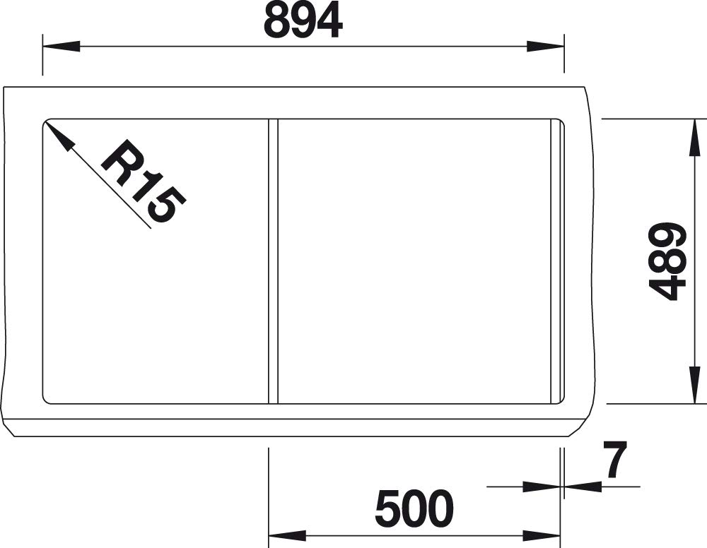 BLANCO CLASSIC PRO 5 S-IF 523663 Grifería de cocina con control a distancia de drenaje, bandeja reversible, mueble de baño de 50 cm, acabado satinado de acero inoxidable