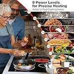 ThermoMate 30 Inch Electric Cooktop 4 Burners, ETL Certified Built-in Radiant Electric Stove Top, 30" Ceramic Cooktop 6000W with Touch Control, 9 Heating Level, Chlid Lock & Timer, 220-240V Hard Wire - Image 4