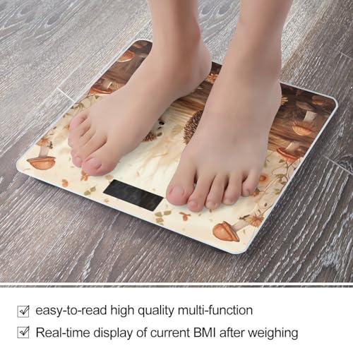 Báscula digital de baño Nature Lovely Hedgehog Lovers vidrio templado miniatura 5