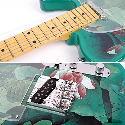 39-Zoll-Voll-E-Gitarre, Anfänger-Startmode, bemalte Version, Berufsset für Erwachsene, Adler-Holzkorpus, Telebrücke, C-förmiger Hals, mit Tasche, Gurt, Saite, Stimmgerät, Kabel und Plektren - Les Beatles, Paul McCartney, John Lennon, RIngo Starr, George Harrison 39-Zoll-Voll-E-Gitarre, Anfänger-Startmode, bemalte Version, Berufsset für Erwachsene, Adler-Holzkorpus, Telebrücke, C-förmiger Hals, mit Tasche, Gurt, Saite, Stimmgerät, Kabel und Plektren – Image 4