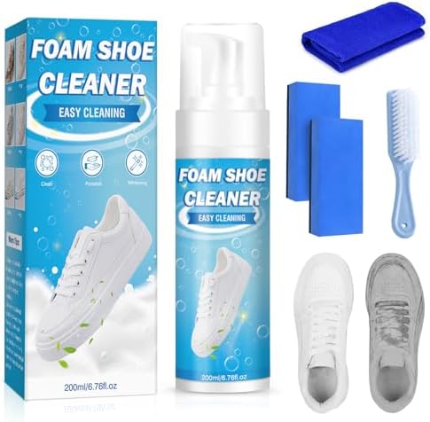 Shoe Cleaner,White Shoe Cleaner Kit,200ml Sneaker Cleaner,Suede Shoe Cleaner