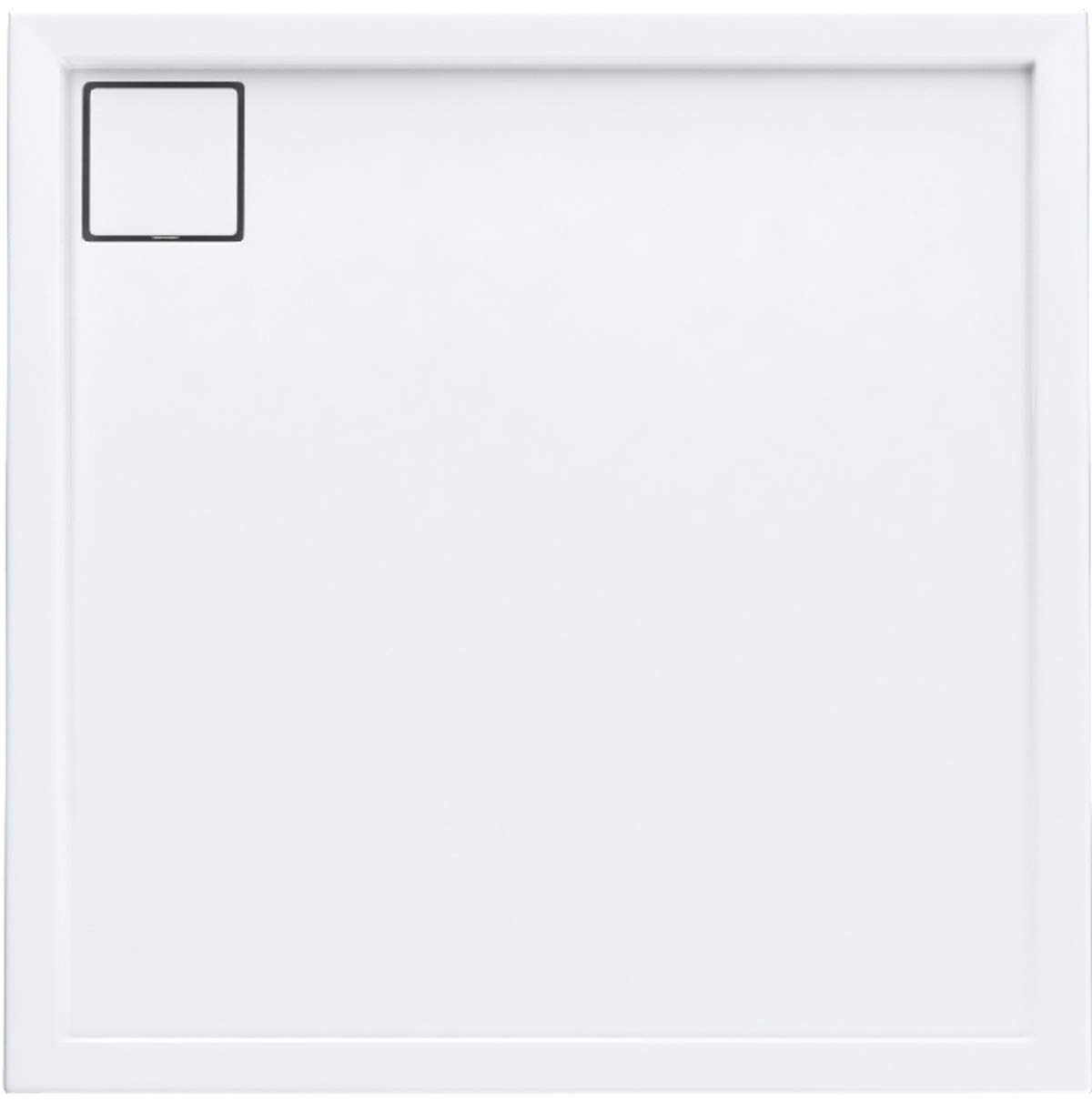 VBChome Duschwanne 80x110x5 Cm – Aus Sanitäracryl, Inkl. Ablaufgarnitur – Flach, Rutschfest & Einfach Zu Reinigen