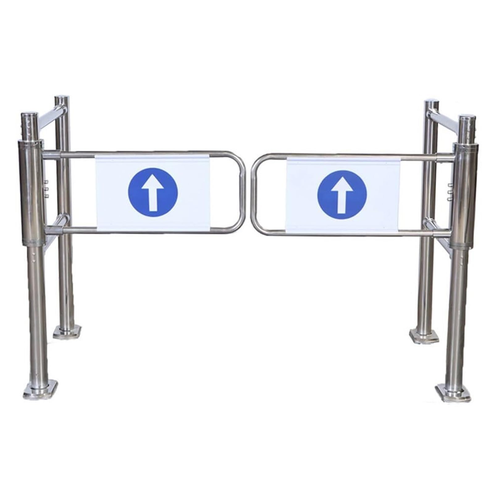 Heavy-Duty Automatic Closing Safety Swing Gate with Guardrail Secure Metal Barrier for Supermarket Warehouses Swing Gate(120cm)