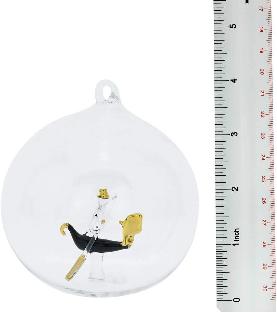 Glass Of Venice Murano Glass Gondola Christmas Ornament