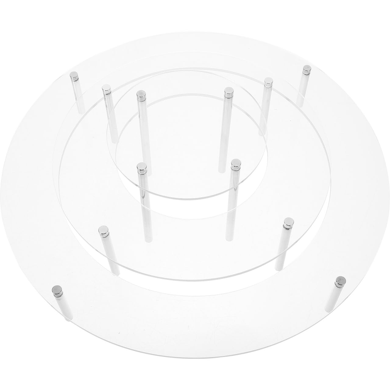 LIFKOME 1 Set di Alzata con 3 Altezze per Cupcake in Acrilico Trasparente, Espositori per Gioielli, Torre Espositiva per Caramelle, Supporto per Torta Trasparente, Alzate per Buffet Statua Profumo