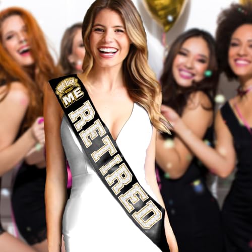 Retirement Gifts for Men or Women - PREMIUM GRADE SATIN Sash - Retirement Party Keepsake Gift4