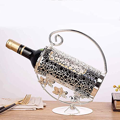 Range-bouteilles moderne en alliage support vin autoportant pour maison et salon - 3