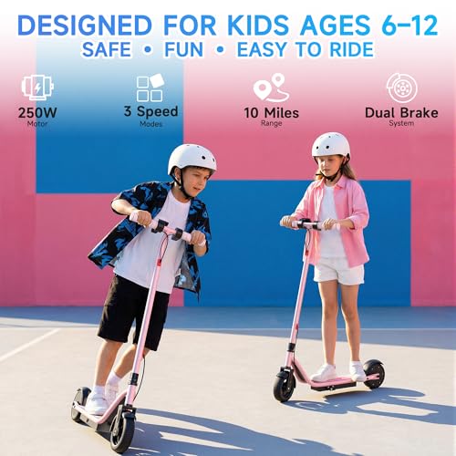 Image of Electric Scooter, 350W-500W Motor, 9 MPH to 22MPH, 10-41 Miles Range, Dual Suspension, Dual Braking, App Control, Foldable Commuter E Scooter for Adults and Teens