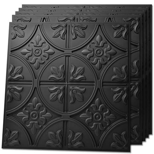 Art3d Drop Ceiling Tiles 24x24in. (12-Pack, 48 Sq.ft), Wainscoting Panels