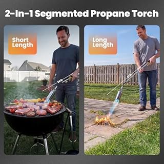 ETOOLAB Propane Torch Weed Burner - 1,800,000 BTU High Output Weed Torch with 10FT Hose and Self Igniter for Weeding,Flame Burner, Roof Asphalt, Melting Ice Snow,Road Paint Removing,BBQ