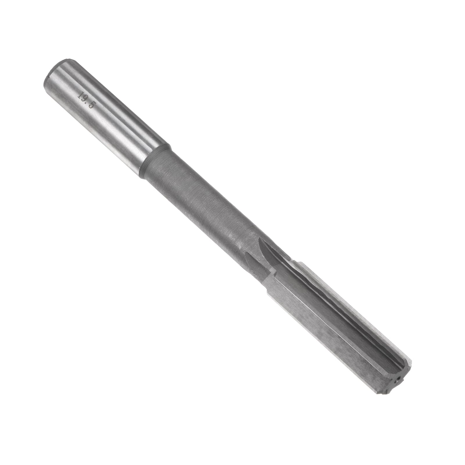 QUARKZMAN Maschine Reibahle 19,5 mm, H7 HSS Drehmaschinen Futterreibahlen mit 6 geraden Schneiden, Runder Schaft Fräswerkzeug, Metrischer Reibahlen für Edelstahl-Metalllöcher