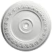 Focal Point 83312 12-Inch Egg and Dart Medallion 12 1/2-Inch by 12 1/2-Inch by 1 1/8-Inch, Primed White