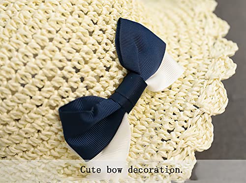 Toddler Girl Summer Straw Hat Wide Brim Beach Hat Sun Visor Hat Kids Sun Protection Hat4