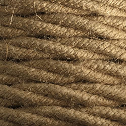 Câble électrique textile couleur jute torsadé 10 mètres Amarcords 3x1.5 - 3