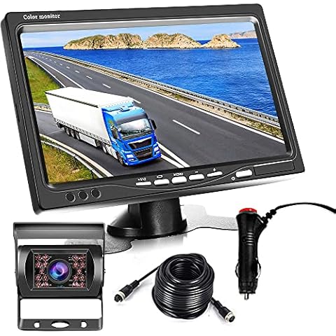 Kit de cámara de marcha atrás y monitor con cable de 7 pulgadas Cover