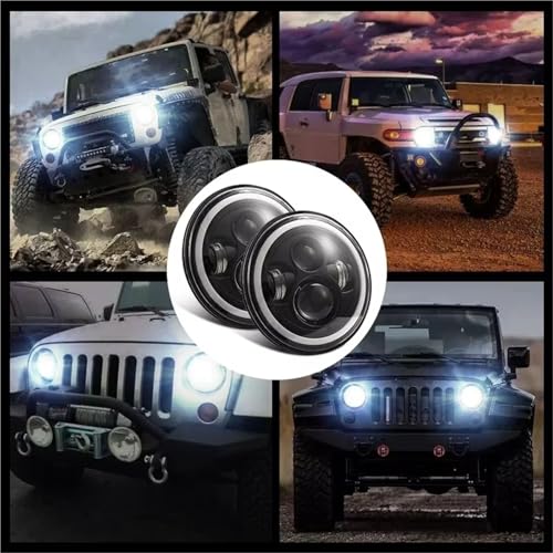 Phare LED 7 pouces avec DRL et double faisceau H4 pour Mazda - 5