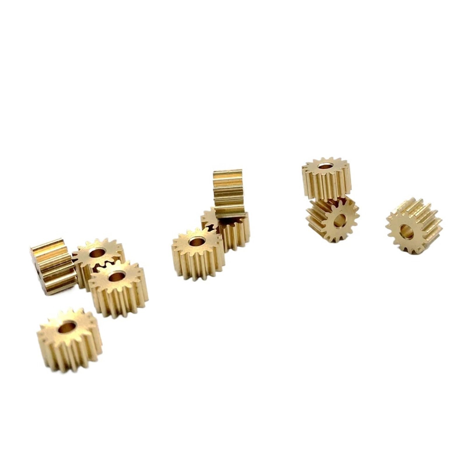 Bevel Gear Pinion Hardware Mechanical 10pcs 0.4M 15T Inner Hole 1.98 mm Small Copper Gear